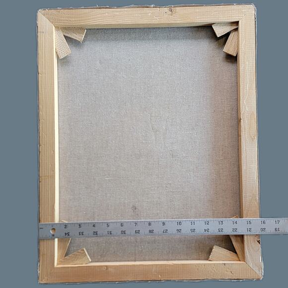 Vintage 1960s Koros Style Young Person In a Blue Hat, Unframed - Picture 5 of 6